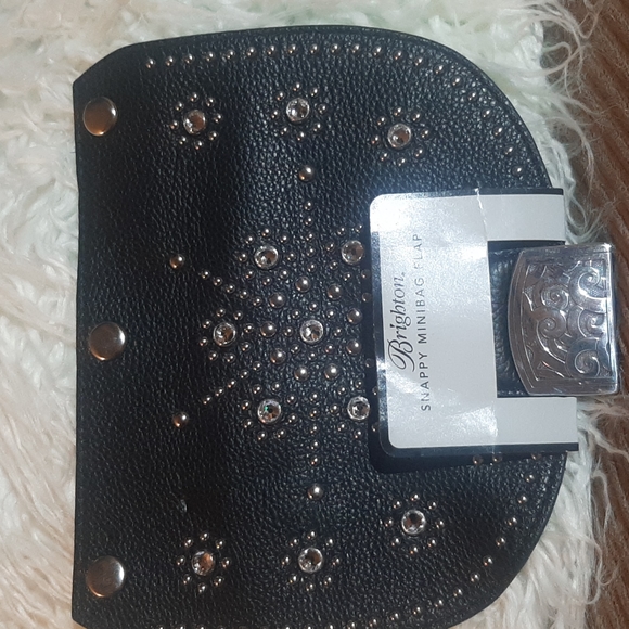 Brighton Handbags - NWT Brighton Star Glam Snappy Flap Minibar Black